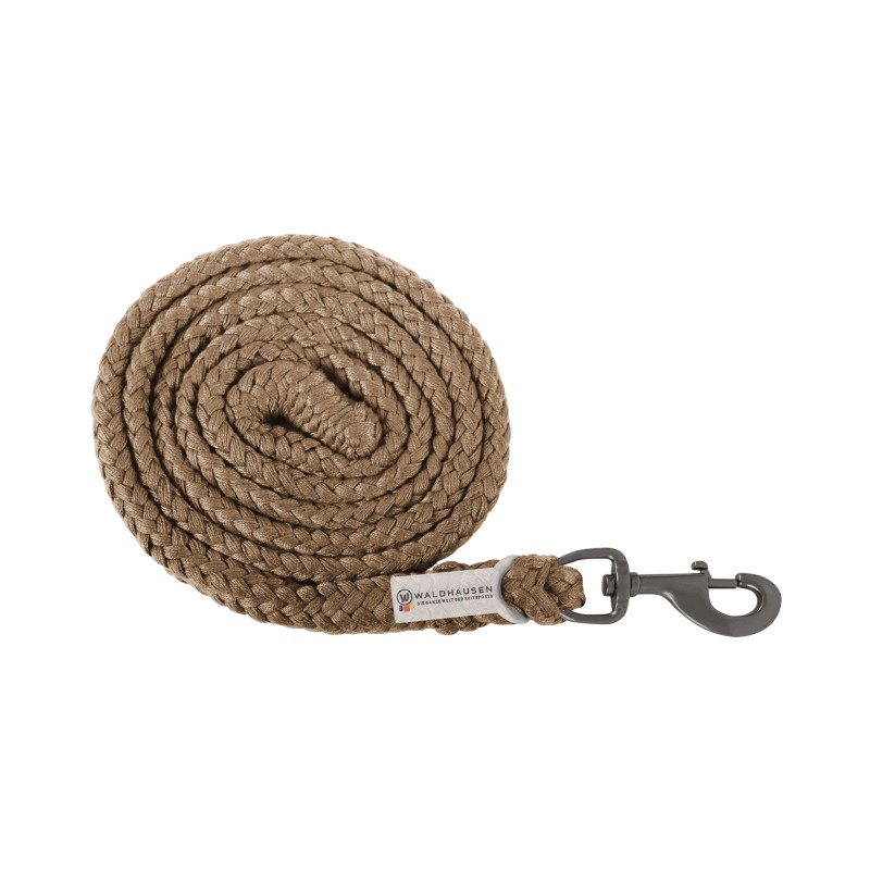 Plus Halstertouw, karabijnhaak, donker beslag