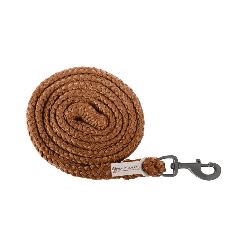 Plus Halstertouw, karabijnhaak, donker beslag