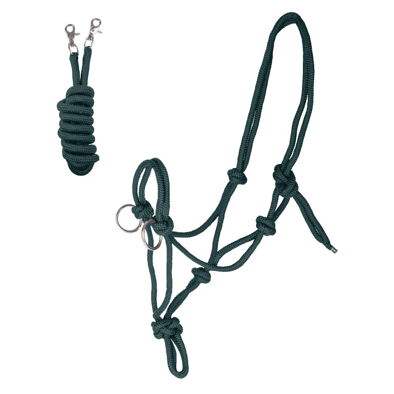 Geknoopt Halster met teugels