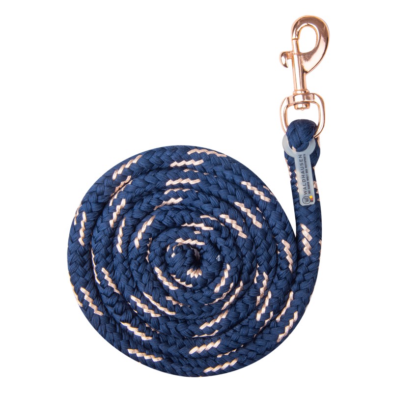 Rosé halstertouw, karabijnhaak