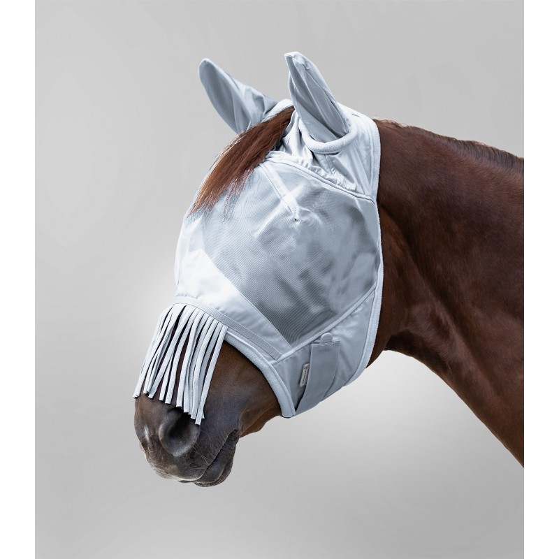 PREMIUM Vliegenmasker met gehoorbescherming en neusrand