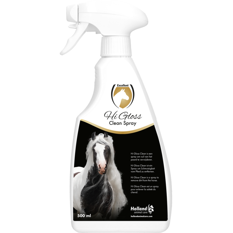 Hi Gloss Clean Spray Paard