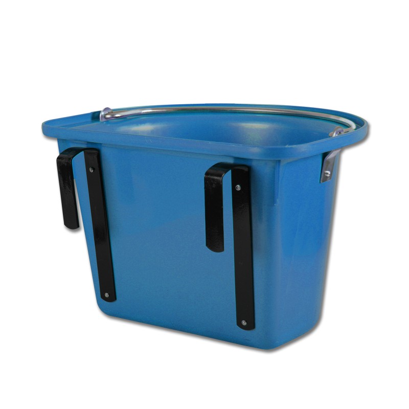 Draagbare voerbak, met draaggreep