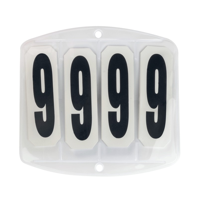 Zadeldek Competition Numbers, vierkant, met klittenbandsluiting